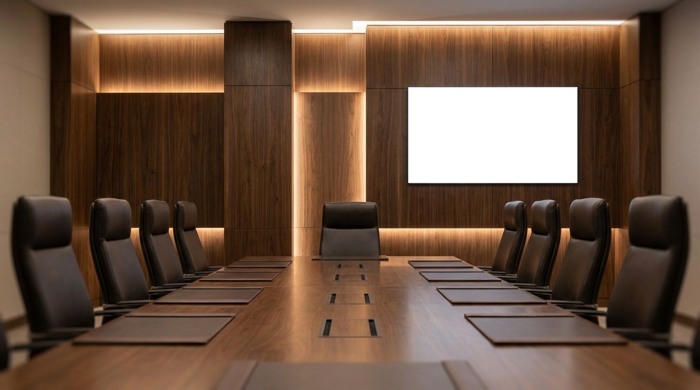 "Corporate HQ Dark" - premium Microsoft Teams background