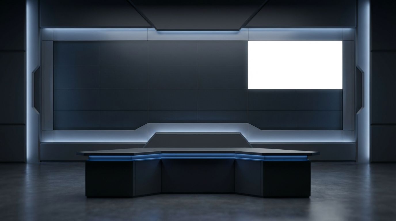 "Star Ship Dark" - premium Microsoft Teams background